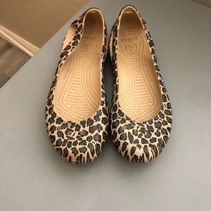 Leopard crocs